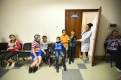 Фельдшер Хаяла Гусейнова принимает пациентов в новом кабинете.