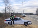 Макеты инспекторов ДПС с патрульной машиной установили на аварийных участках дорог Приамурья