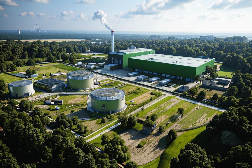 Мощность экотехнопарка — 50 тысяч тонн переработки в год. Фото: нейросеть Kandinsky