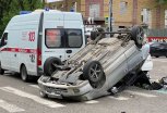 Жесткое ДТП с перевернувшейся машиной произошло в Благовещенске