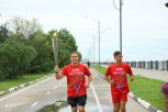 Участники Всероссийской эстафеты «От Победы к Победе!» пробежали по набережной Благовещенска