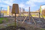 На одной из детских площадок в Тынде появился необычный торшер