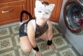Внучка Настя в роли котика. Фото Антониды из Тамбовки.