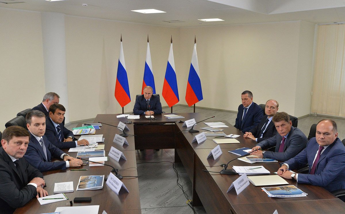 Совещание, посвященное строительству Восточного, прошло в режиме видеоконференции. А. Оглезнев