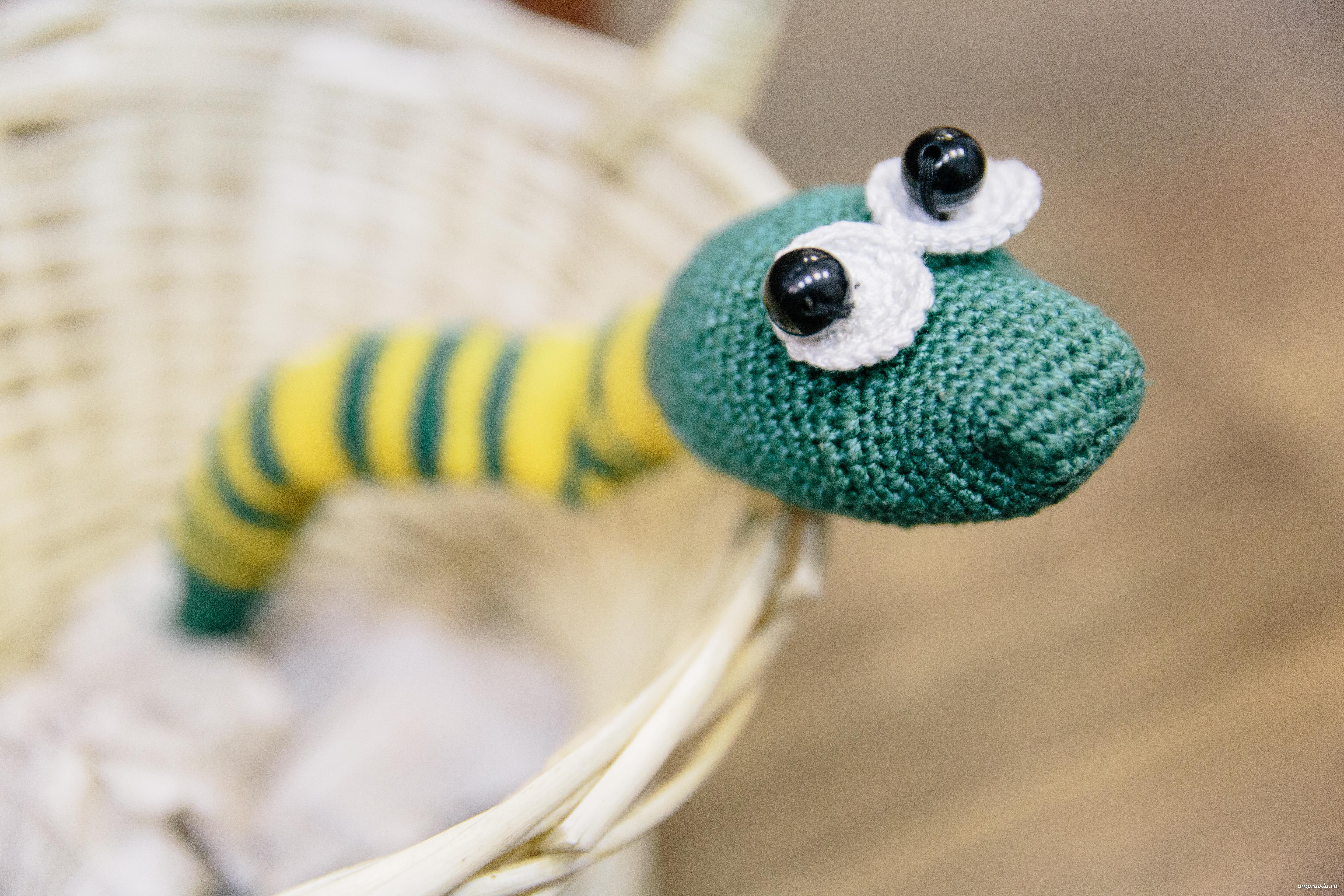 Эту змейку связал Кирилл Ильин. Фото: Сергей Лазовский