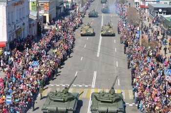 Белогорский парад сняли с высоты птичьего полета