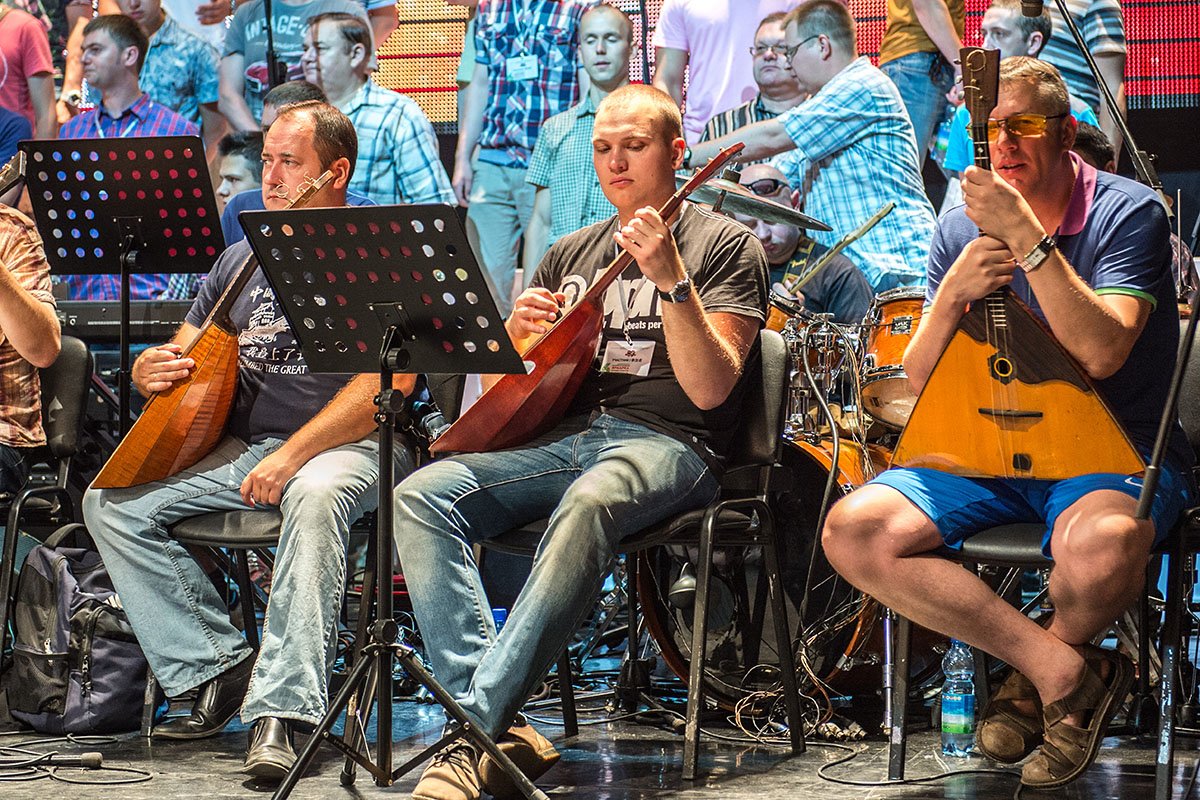 Репетиция перед концертом в ОКЦ. Фото: А. Ильинский