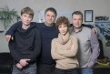 Фото на память с коллегами по сериалу — Алексеем Винниковым, Андреем Казаковым и Андреем Перовичем.