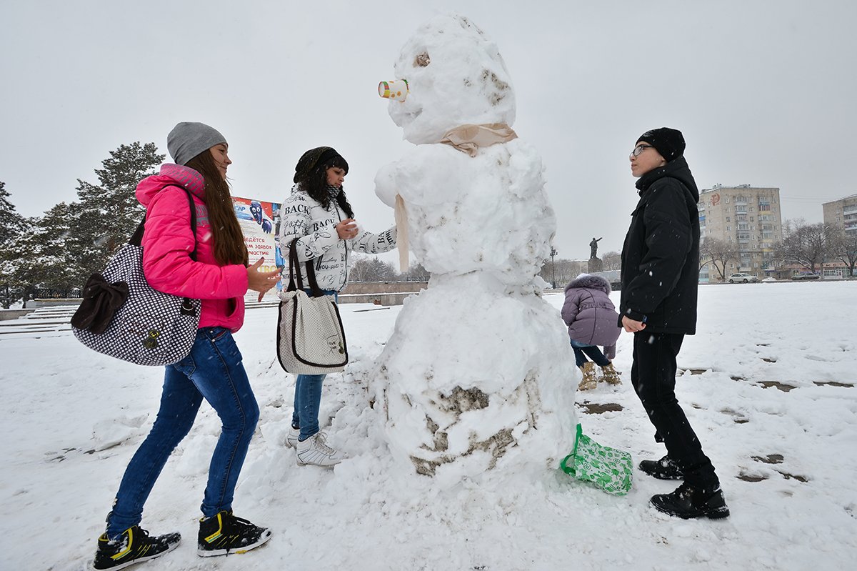 Снегопад может «порадовать» благовещенцев в начале апреля. Фото: Архив АП
