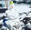 ermakoff_bam: В Тынде лепят майских снеговиков