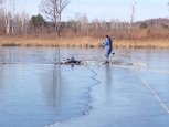 В Приамурье рыбак провалился под лед и погиб