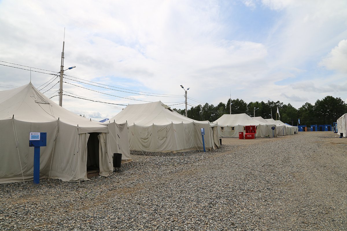 Палаточный лагерь. Фото: Светлана Глущенко, пресс-секретарь ГВСУ