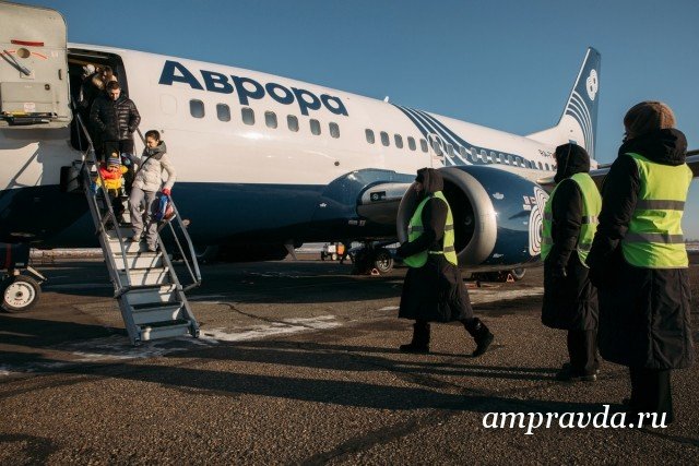 Вынужденно севший в Хабаровске самолет должен вылететь в Благовещенск на протяжении дня Вынужденно севший в Хабаровске самолет должен вылететь в Благовещенск на протяжении дня