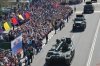 На параде в Белогорске показали военный внедорожник «Тигр» и костюм «солдата будущего»