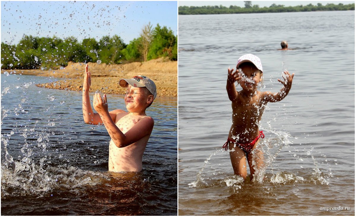 «Брызги воды» и «Ксюша в брызгах» (слева направо)