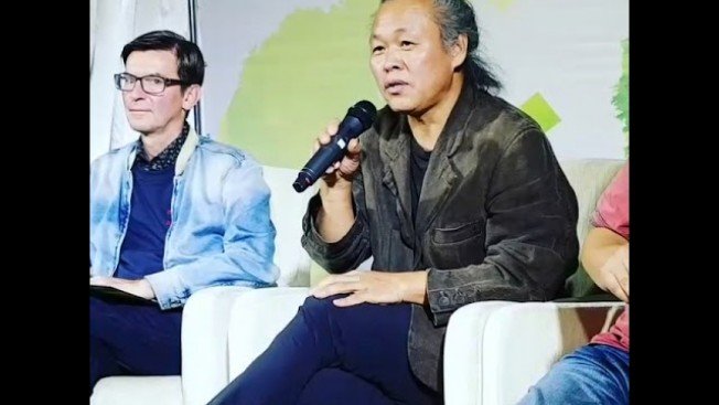 Южнокорейский режисссер Ким Ки Дук на встрече в шатре «Амурской осени»
