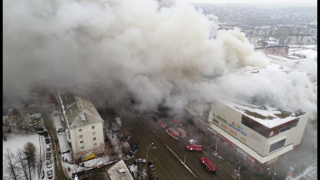 Пожар в Кемерове (Зимняя вишня, 25.03.2018)