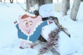 Обилие снежных фигур возле школы № 10 позволило занять ей первое место в конкурсе.