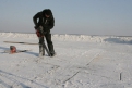 Семь тонн льда вырезали из проруби для обустройства иордани.