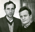 Леонид Коротков и Игорь Мостославский в редакции «Амурской правды», 90-е годы.
