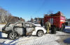 В Белогорске 11 пожарных потушили автомобиль