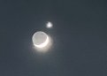 Сближение Луны и Венеры наблюдали жители Амурской области. Фото: Соцсети