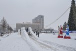 Снежный городок на главной площади Благовещенска демонтируют до 23 февраля
