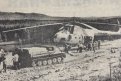 На участок трассы Хорогочи — Усть-Нюкжа прибыл вертолет. Фото В. Сцнуова. 1977 г.