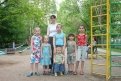 Оксана со всеми детьми, 2007 год.