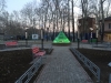 Белогорский фонтан защитили от вандалов зеленой светящейся пирамидой