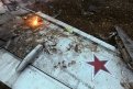 Сбитый российский самолёт Су-25. Фото: russian.rt.com