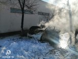 В Благовещенске на Нагорной взорвался автомобиль: погиб человек