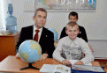 Астахов попросил шестиклассника школы-интерната № 8 показать на глобусе Благовещенск и Москву.