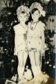 1978 год. На фотографии сестренки Оля и Наташа Журавлевы в костюмах Снежинок.